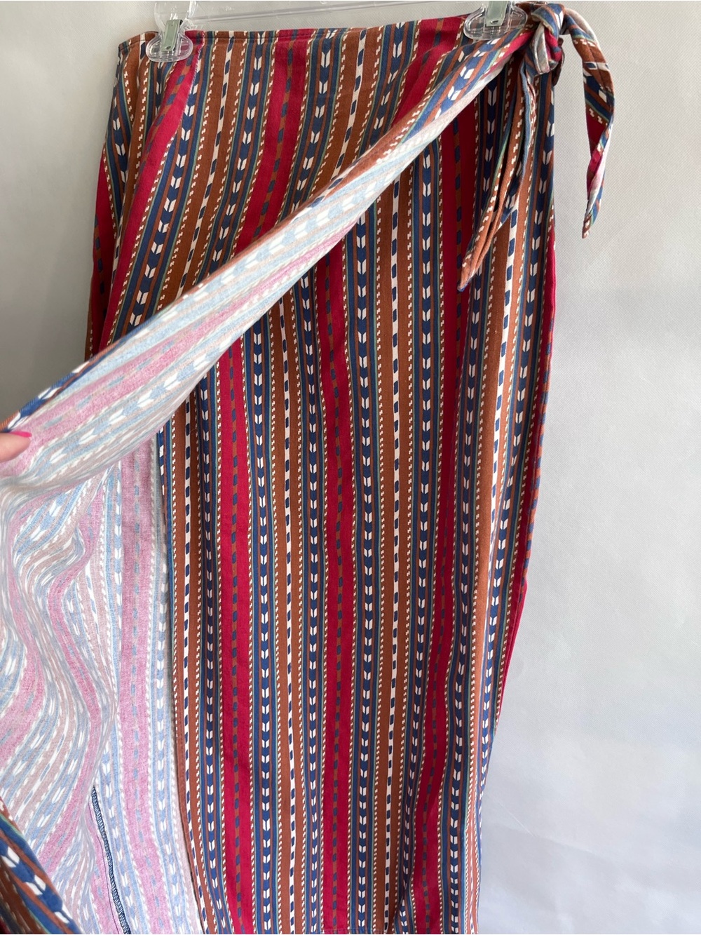 Vintage Rancha Deluxe Pencil Wrap Skirt Southwestern Boho 90’s - Picture 2 of 7